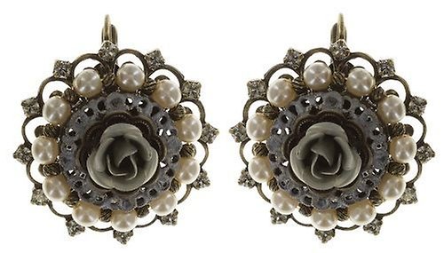 image for Earring Eurowire Petit Four Dentelle White  medium