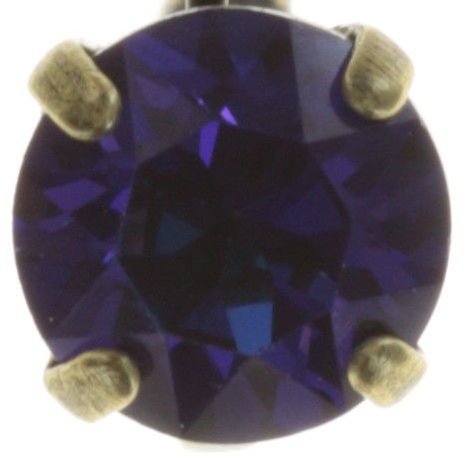 Bild für Ohrringe mit Brisur Black Jack Blau / Lila Kristall Heliotrop SS 39