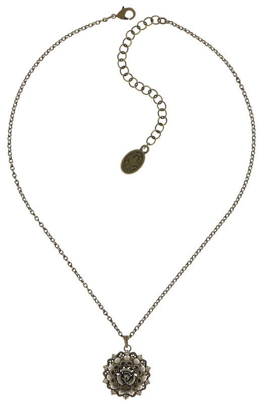 image pour Collier pendant Petit Four Dentelle Blanc  small