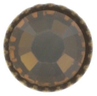 image for Earring Stud-Flat Black Jack White light grey opal SS 20