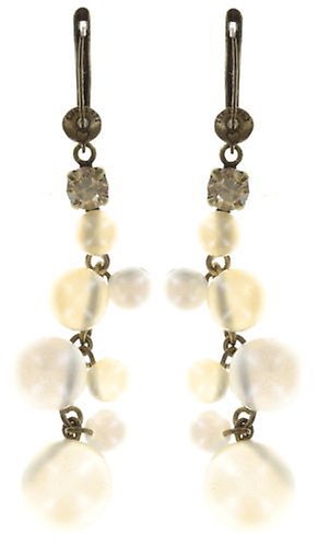image for Earring dangling Caviar de Luxe White  
