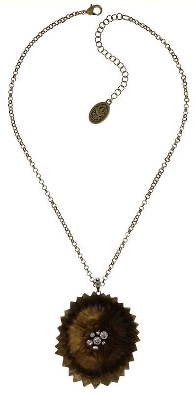 image for Necklace Pendant Samurai Bloom Grey  no. 8