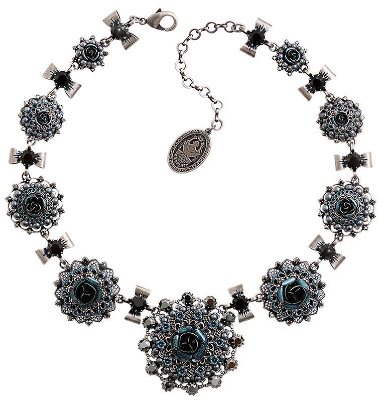 image for Necklace Collier Petit Four Dentelle Black  