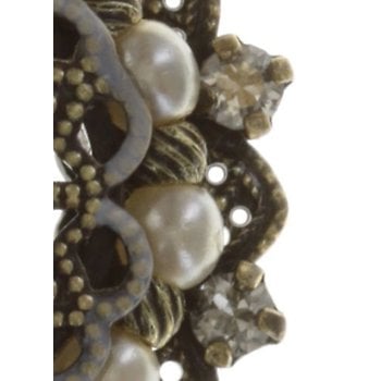image for Necklace pendant Petit Four Dentelle white  small