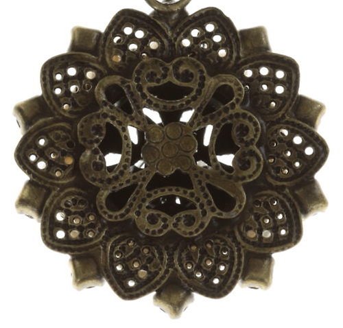 image pour Collier pendant Petit Four Dentelle Blanc  small