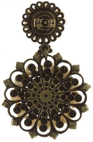 image pour Clou d'oreille pendant Petit Four Dentelle Blanc  medium