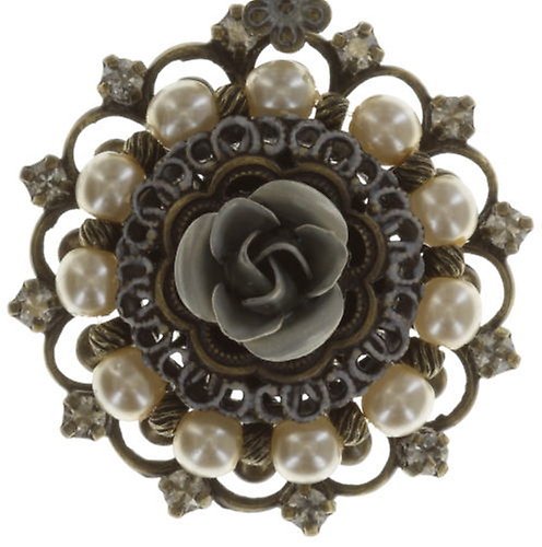 image for Earring Stud Dangling Petit Four Dentelle White  medium