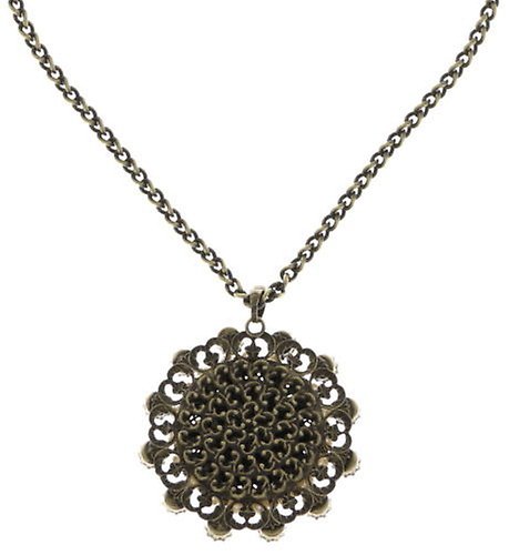 image pour Collier pendant Petit Four Dentelle Blanc  extra large