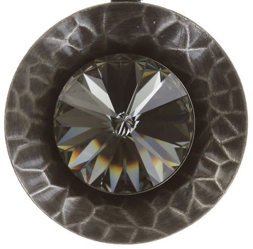 Bild für Halskette hängend (lang) Rivoli Concave Schwarz Schwarzer Diamant Extra Large