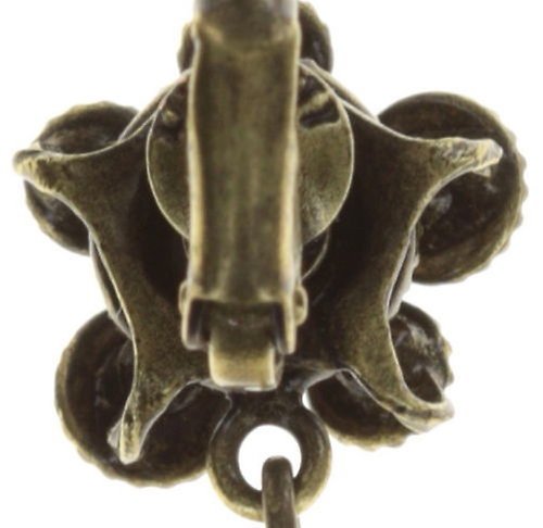 image for Earring eurowire dangling Caviar de Luxe White  