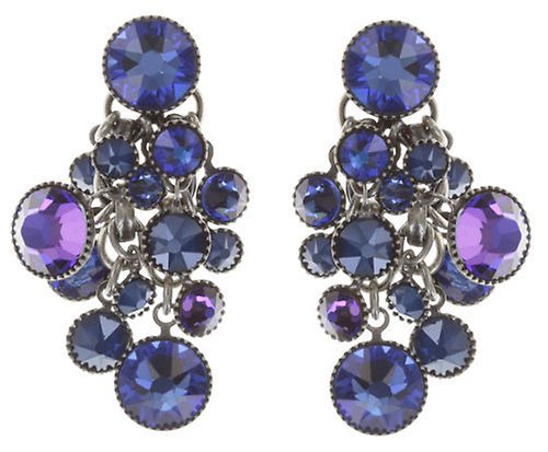 image pour Clou d'oreille pendant Waterfalls Bleu / Lila  