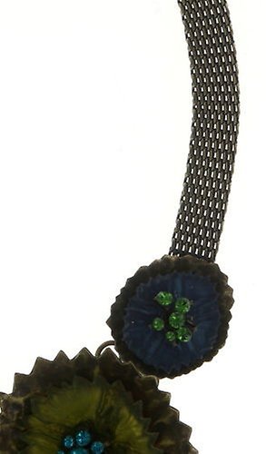 image for Necklace collier Samurai Bloom Blue / Green  