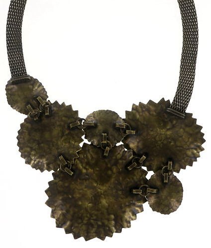 Bild für Halskette Collier Samurai Bloom Blau / Grün  