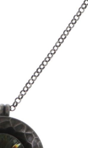 image for Necklace Pendant (Long) Rivoli Concave Black black diamond extra large