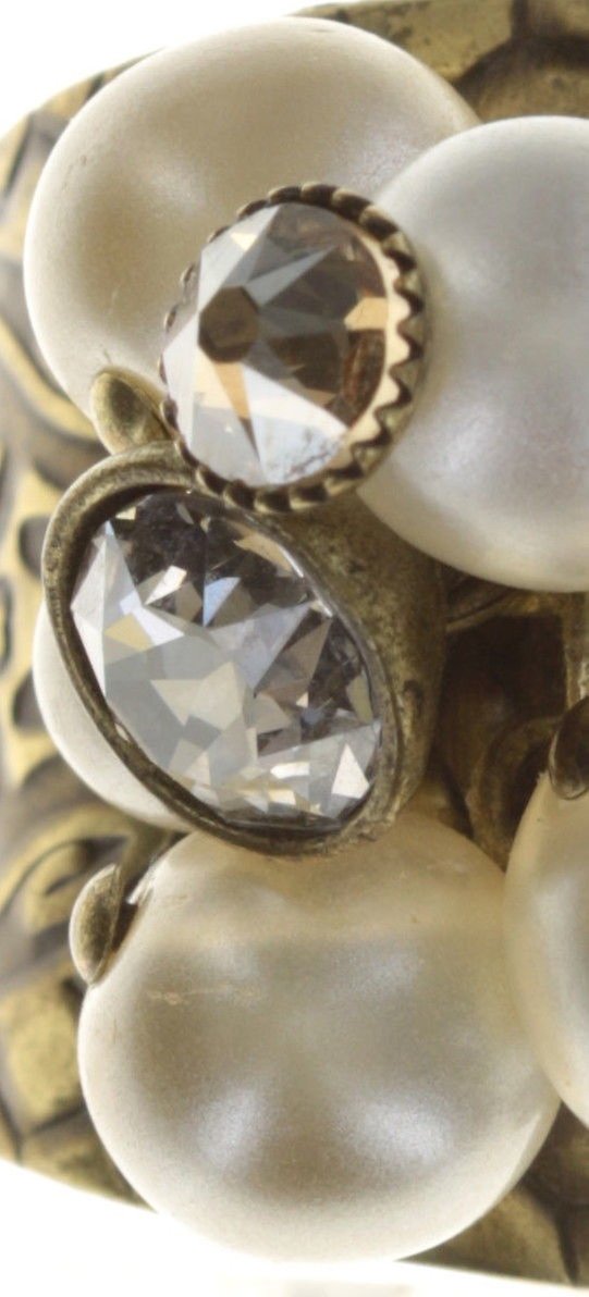 Bild für Ring Caviar de Luxe Weiß  