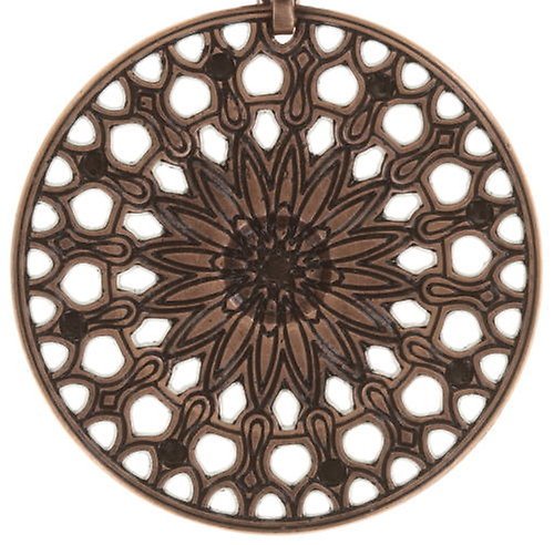 image pour Collier pendant (long) Rosone Rose  