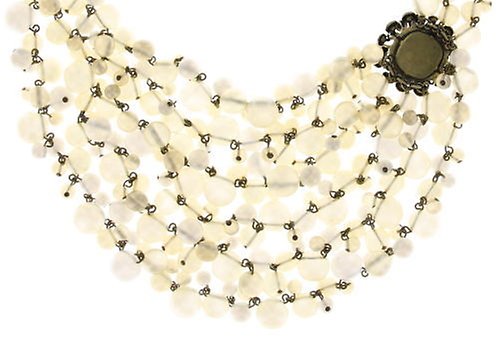 Bild für Halskette Collier Caviar de Luxe Weiß  