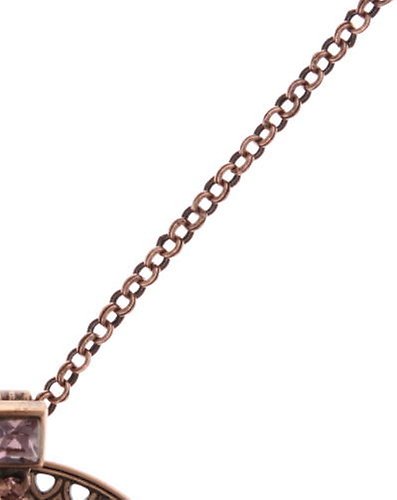 image pour Collier pendant (long) Rosone Rose  