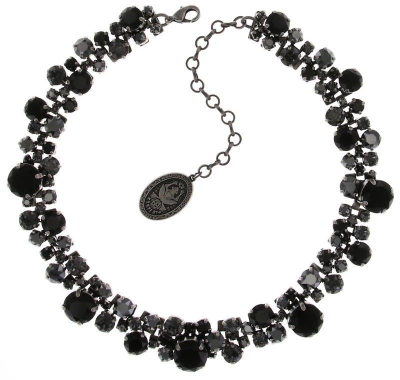 image for Necklace Collier Ballroom Classic Glam Black  