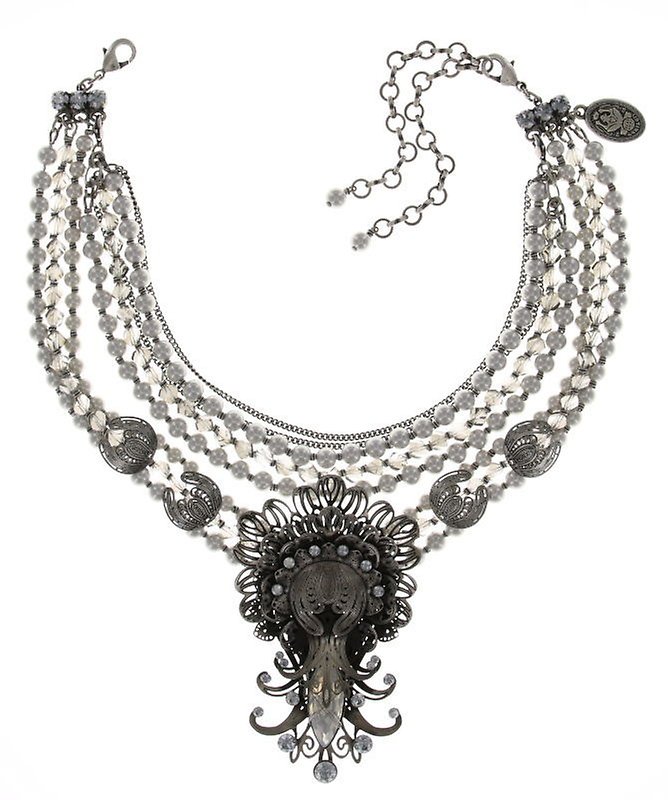 image pour Collier ras-de-cou Harakiri Bloom Blanc  extra large