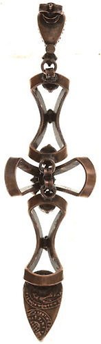 image pour Clou d'oreille pendant Dracula Rouge  