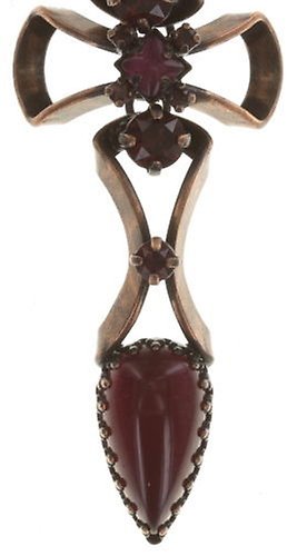 image pour Clou d'oreille pendant Dracula Rouge  