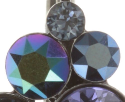 image for Earring Eurowire Petit Glamour Blue / Lila  