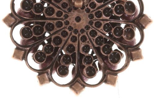 image pour Boucles d'oreilles Eurowire Petit Four Dentelle Rose  medium