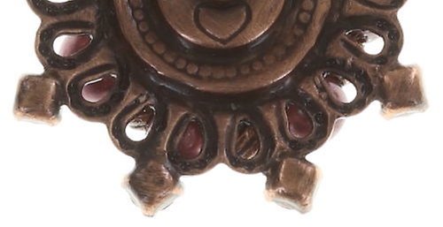 image pour Clou d'oreille Petit Four Dentelle Rose  extra small