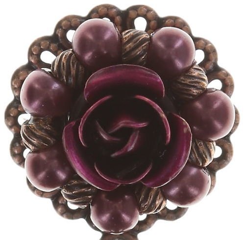 image for Earring Stud Dangling Petit Four Dentelle Pink  medium