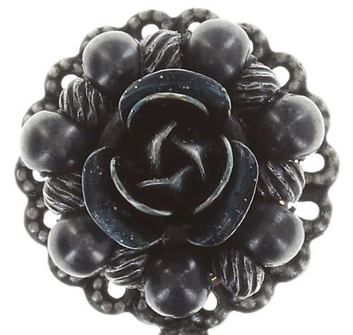 image for Earring Stud Dangling Petit Four Dentelle Black  medium