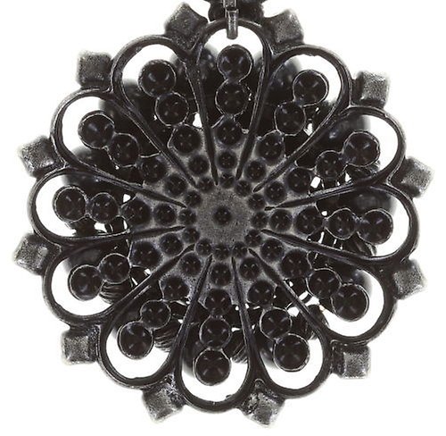 image pour Clou d'oreille pendant Petit Four Dentelle Noir  medium