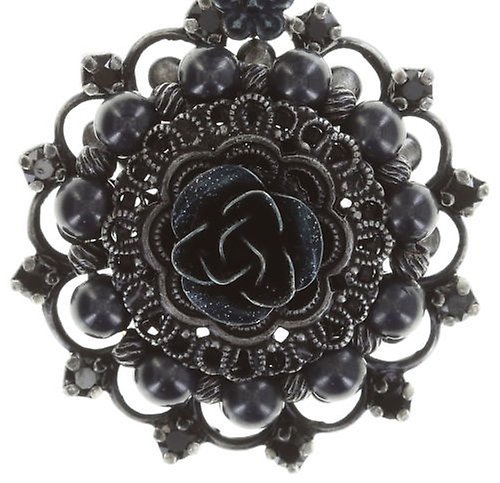 Bild für Ohrstecker baumelnd Petit Four Dentelle Schwarz  Medium