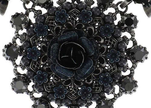 Bild für Halskette Collier Petit Four Dentelle Schwarz  