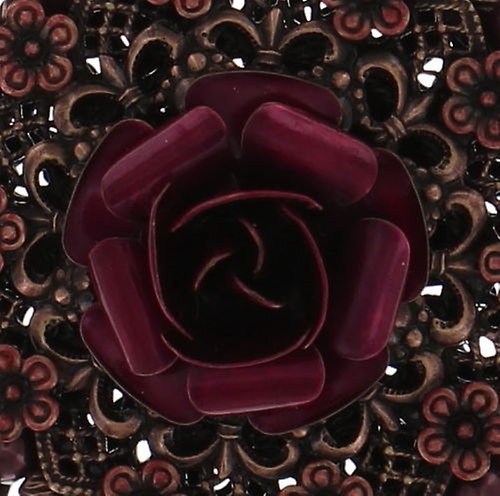 image pour Collier pendant (long) Petit Four Dentelle Rose  extra large