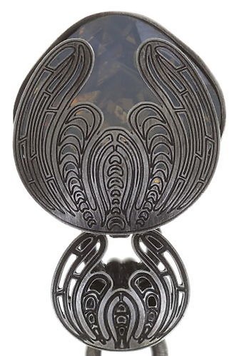 image pour Clou d'oreille pendant Harakiri Bloom Blanc  large