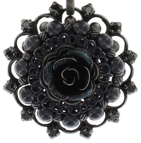 image pour Collier pendant Petit Four Dentelle Noir  medium