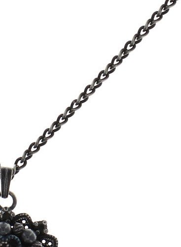 image pour Collier pendant Petit Four Dentelle Noir  small