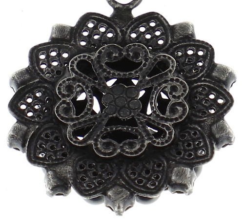 Bild für Halskette mit Anh&auml;nger Petit Four Dentelle Schwarz  klein