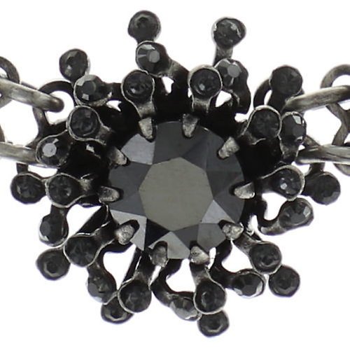 image for Necklace Collier Petit Four de Fleur Black  