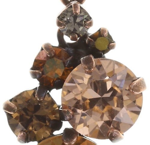 image for Earring Stud Dangling Ballroom Brown  