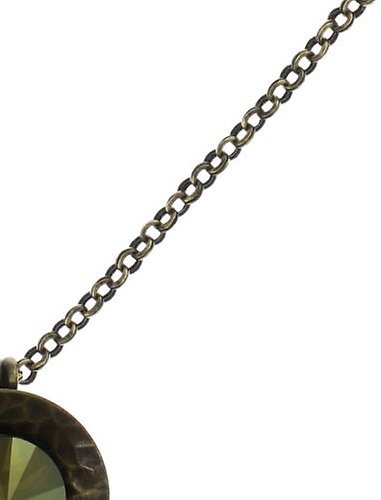 Bild für Halskette mit Anh&auml;nger Rivoli Concave Grün / Lila crystal iridescent green Medium