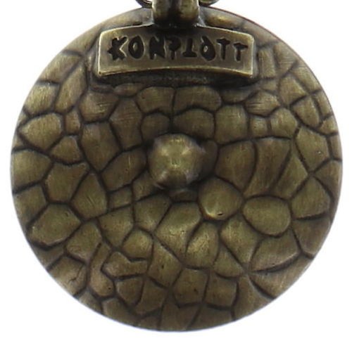 image for Necklace Pendant Rivoli Concave Green / Lila crystal iridescent green medium