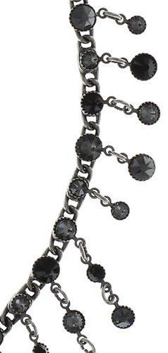 image for Necklace Waterfalls Black / Grey  