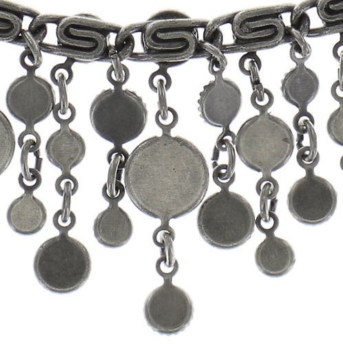 image for Necklace Waterfalls Black / Grey  