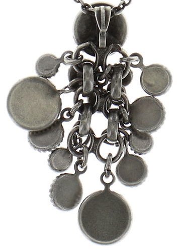 image for Necklace Pendant Waterfalls Black / Grey  