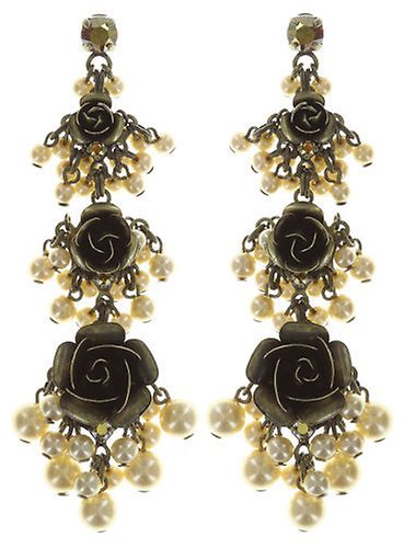 Bild für Ohrstecker baumelnd Indian Roses Beige  large, medium, extra small