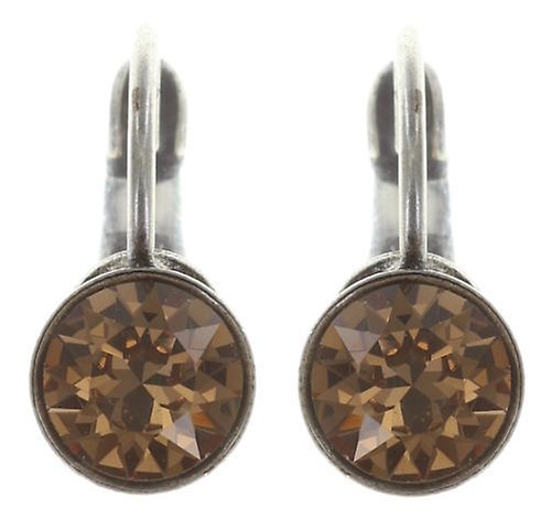 image pour Boucles d'oreilles Eurowire Black Jack Beige light smoked topaz SS 29
