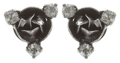 image pour Clou d'oreille Indian Roses Gris  smallest