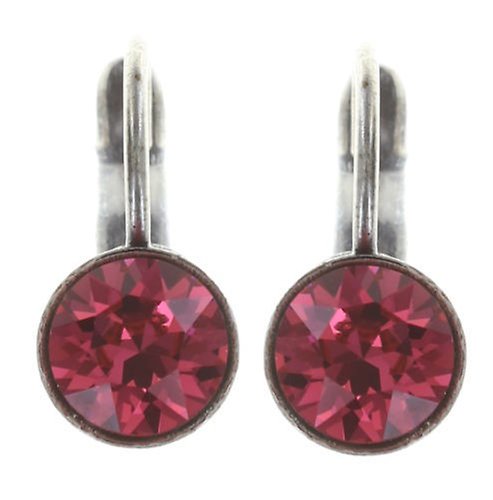 image pour Boucles d'oreilles Eurowire Black Jack Rose indian pink SS 29